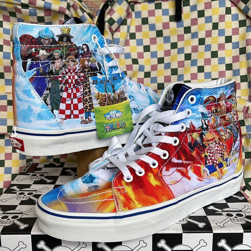 Vans Men’s Sk8-Hi
One Piece Punk Hazard Multi 
VN0007NS448
Sneakers - Picture 3 of 16